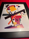 Malevich - Abstract Geometric Art Print in Black Frame - thumbnail 3 of 3