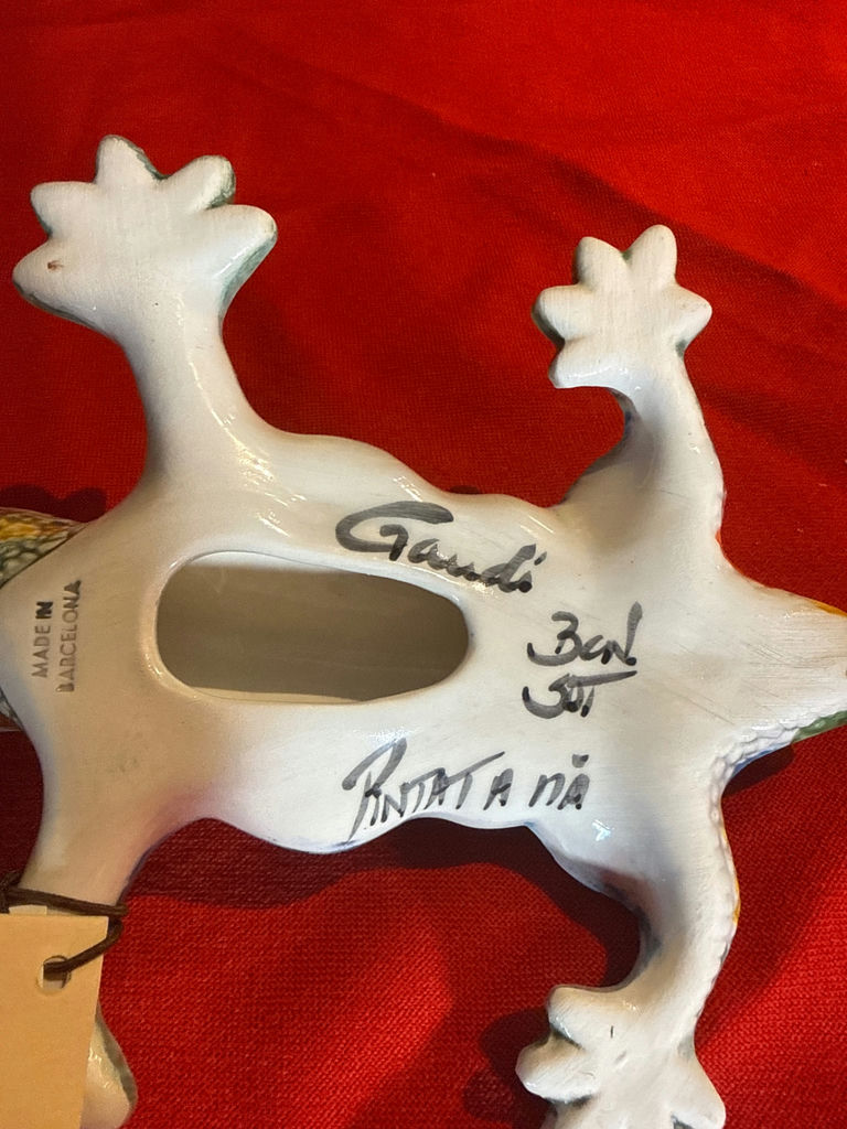 Hand-Painted Ceramic Lizard Figurine - image 3 of 4