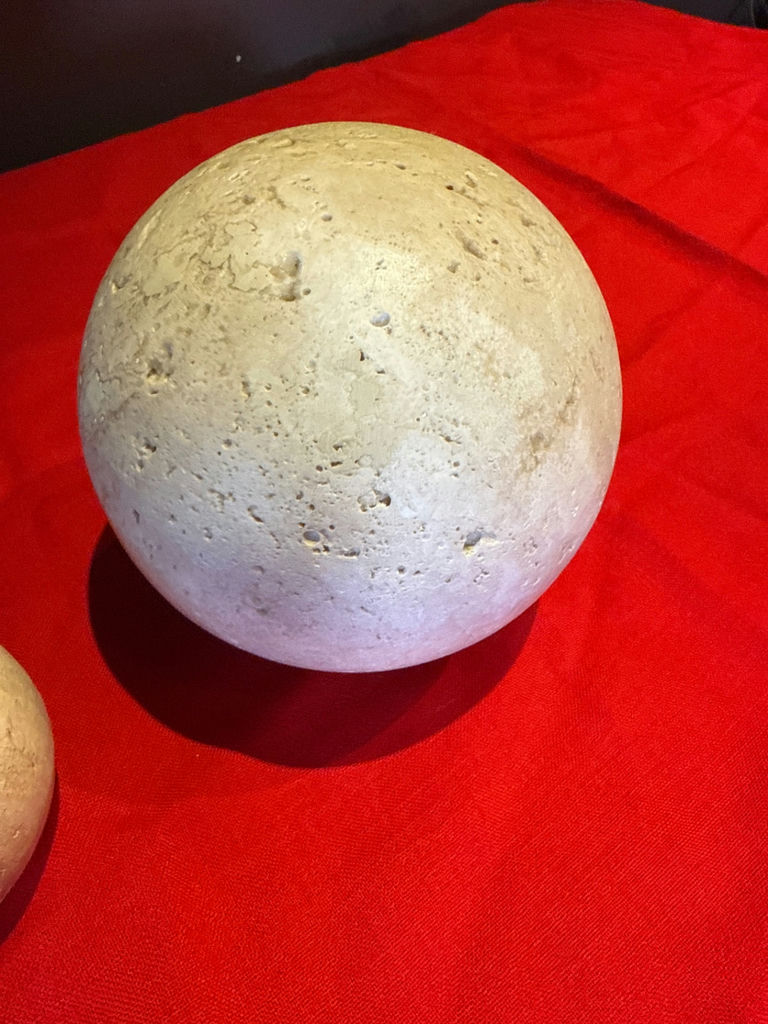 1980s Jaru ceramic stone - Two Decorative Stone Spheres - image 2 of 3