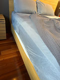 Wood Platform Bed Frame with Headboard - thumbnail 2 of 3