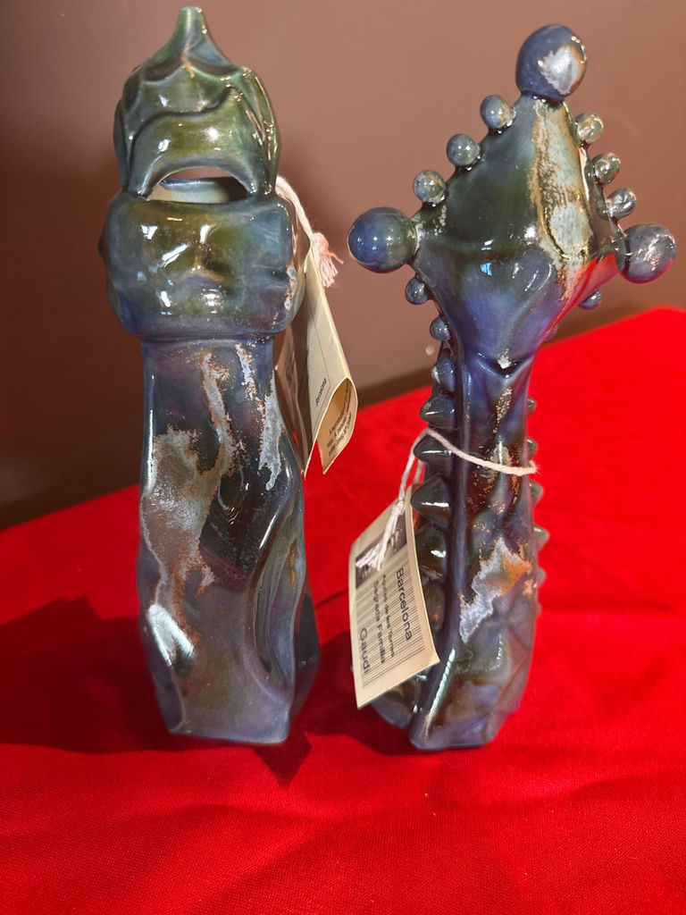 Pair of Barcelona Gaudi Ceramic Sculptures - image 1 of 4