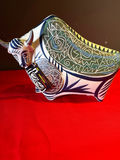 Art Escudellars Hand-Painted Ceramic Bull Figurine - thumbnail 1 of 5