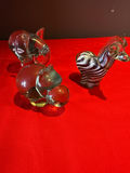 All made in Swaziland Three Handcrafted Glass Animal Figurines - thumbnail 1 of 6