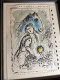 Framed Marc Chagall Blue Horse With Couple Lithograph - thumbnail 3 of 4