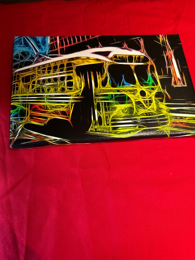 By John Cage Abstract Bus Canvas Wall Art - image 1 of 3