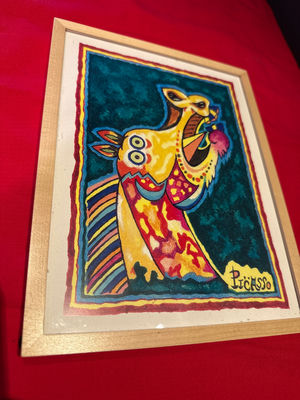Pablo Picasso -Framed colorful abstract artwork - Image 1 of 3