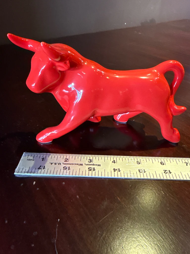 Ole Mosiac Red Bull Figurine - image 4 of 4
