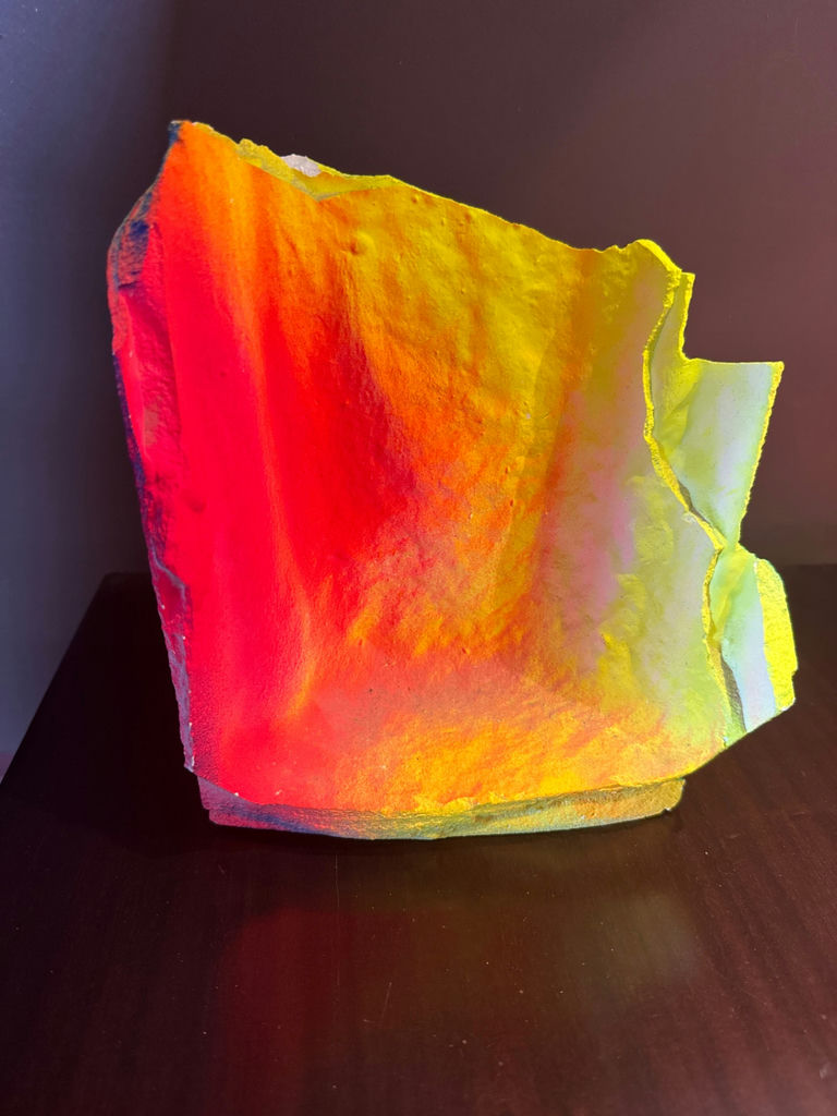 Abstract Iridescent Sculptural Decor Piece - image 1 of 3