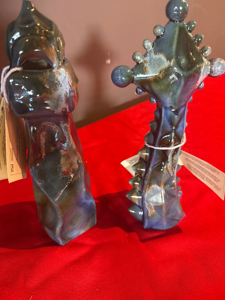 Pair of Barcelona Gaudi Ceramic Sculptures - image 2 of 4