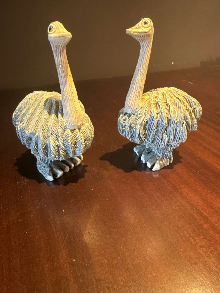 Artsenia Rinconada Pair of ostrich figurines - image 1 of 4