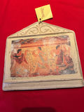 Tomb of the Leopards - Decorative Ceramic Wall Plaque with Classical Scene - thumbnail 1 of 3