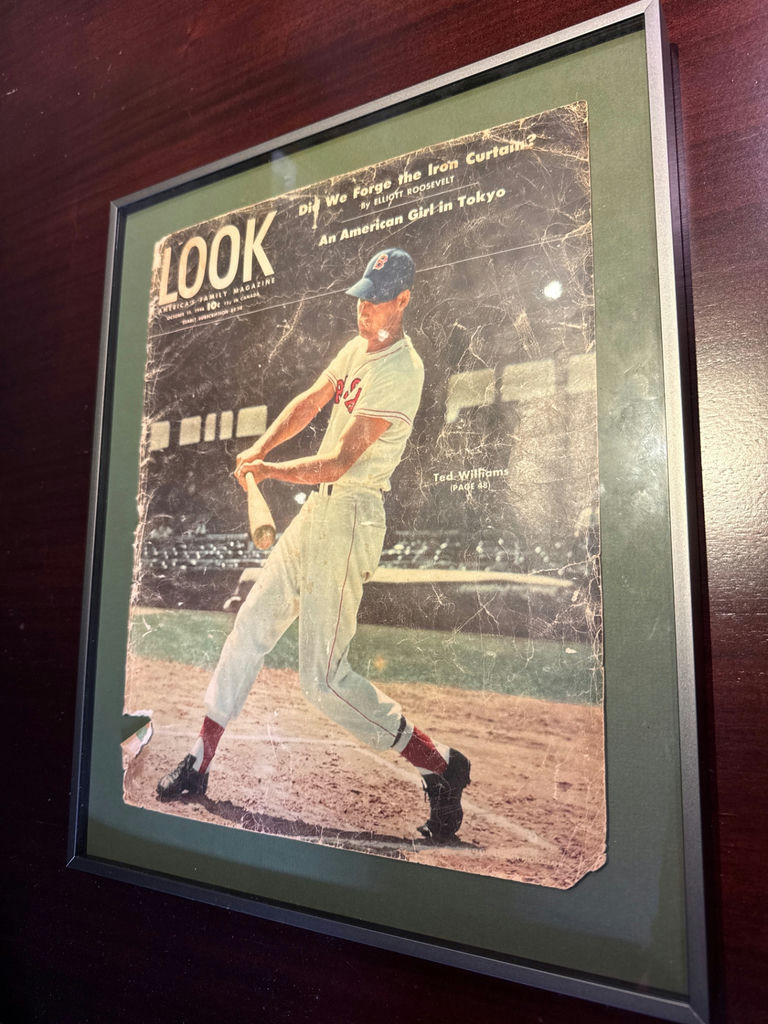 Framed LOOK Magazine Cover Featuring Ted Williams - image 1 of 3