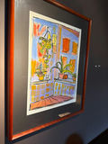 Kritz signed - Framed painting of a windowsill with plants - thumbnail 2 of 4