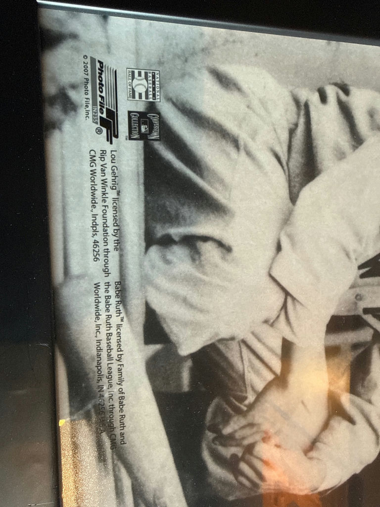 Framed Black and White Baseball Photograph Print - image 2 of 4