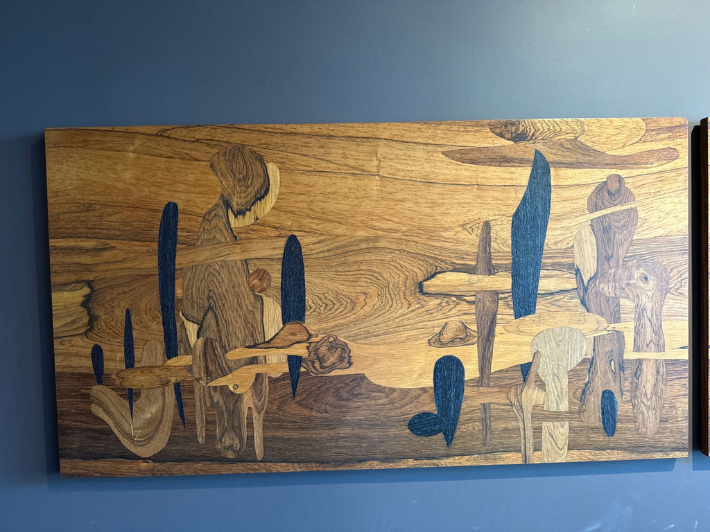 Abstract Wood Panel Wall Art Set - image 2 of 4
