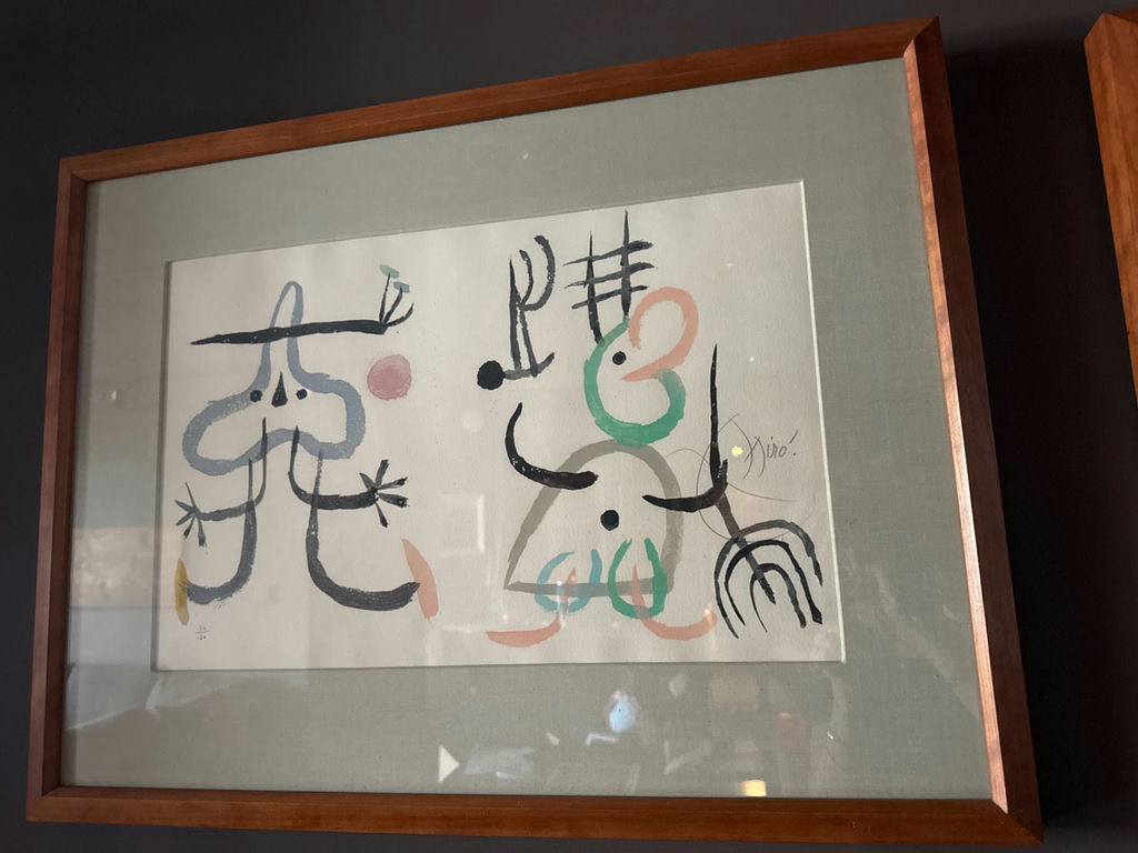 Framed abstract Miró print (limited edition) - image 2 of 4