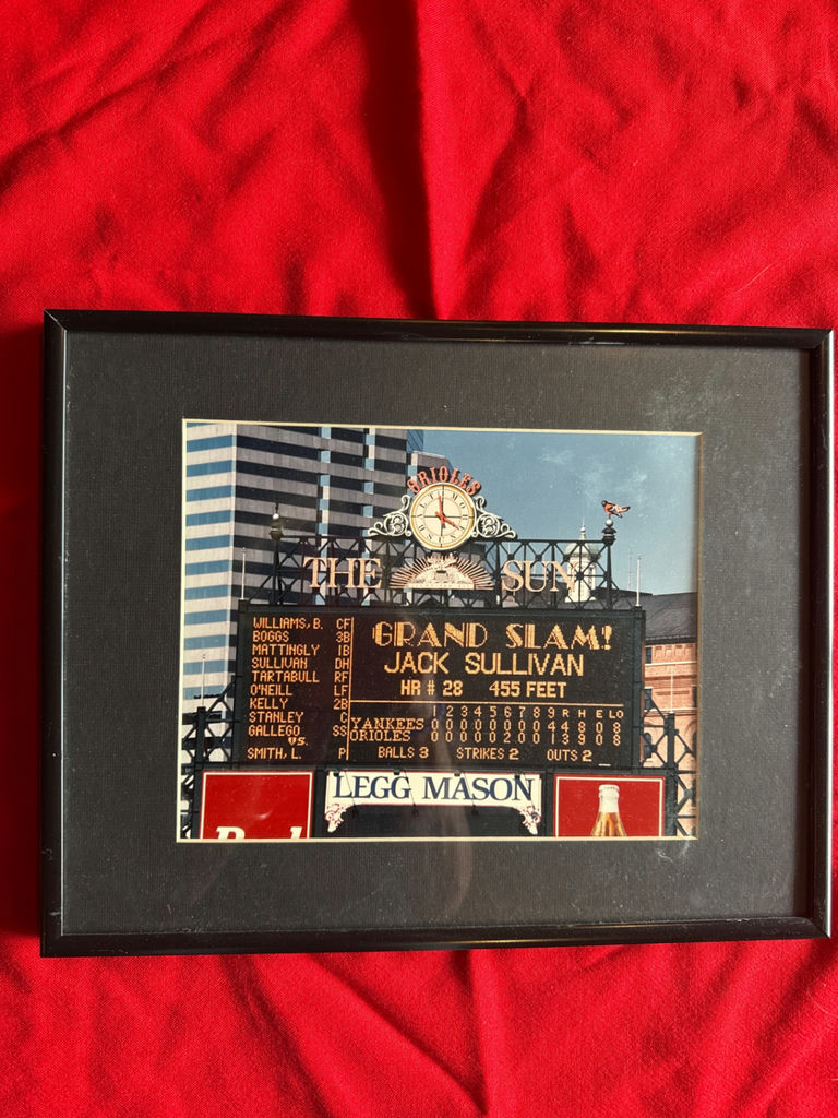 Framed photograph of Jack Sullivan grand slam - image 1 of 2