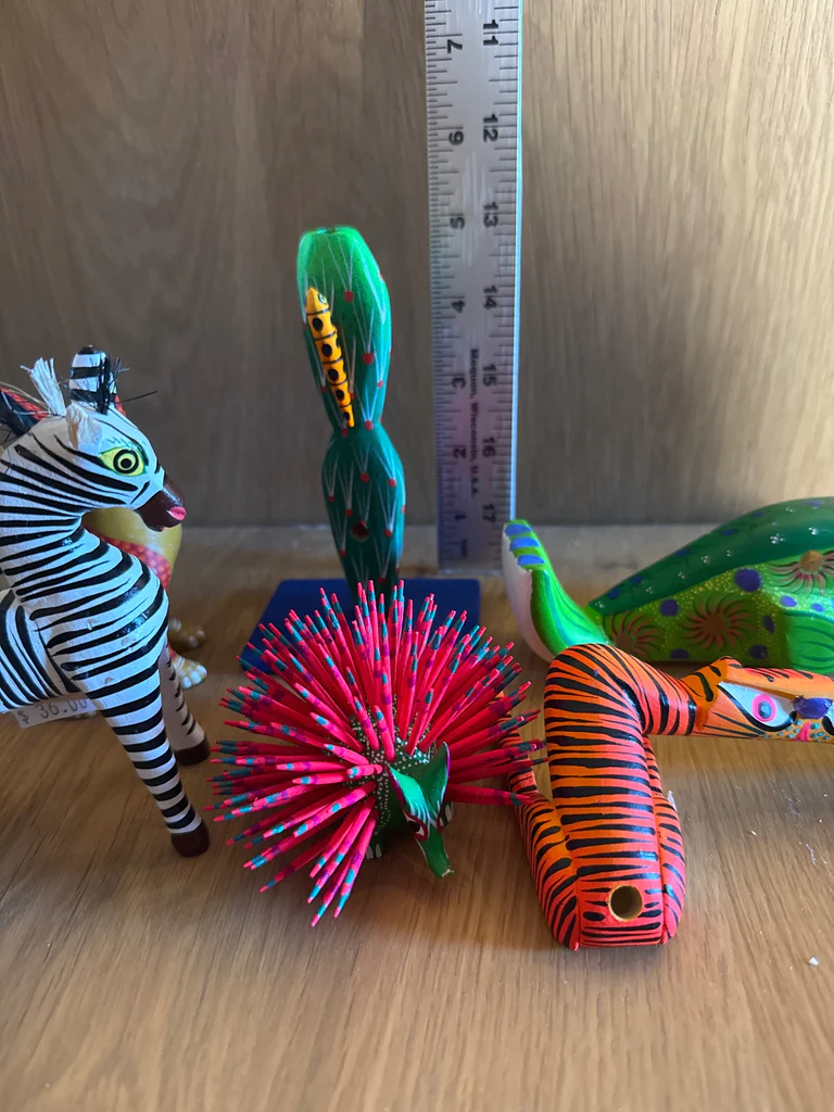 Handcrafted Painted Animal and Cactus Figurines - image 6 of 7