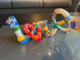 Colorful Abstract Love Sculpture - thumbnail 1 of 3