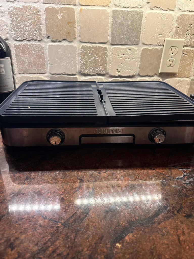 Gourmia Double-Sided Electric Grill and Griddle - image 1 of 3