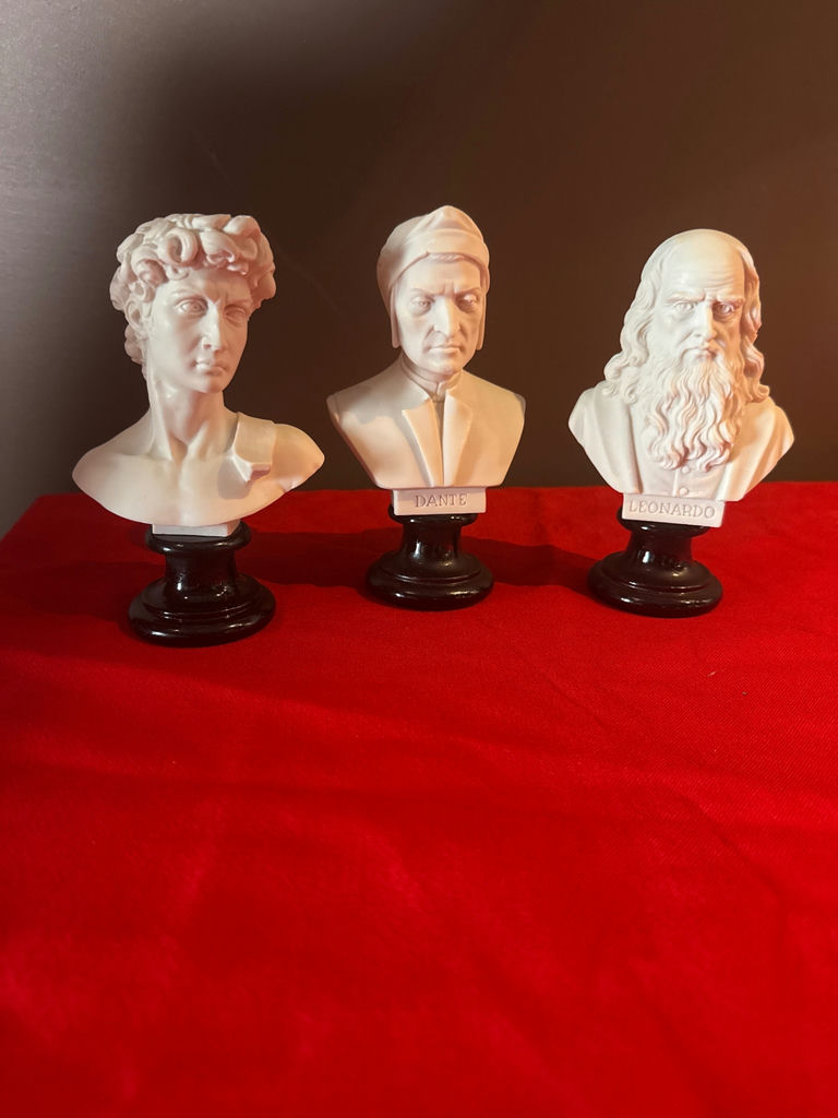 Set of Three Classical Bust Sculptures - image 1 of 4