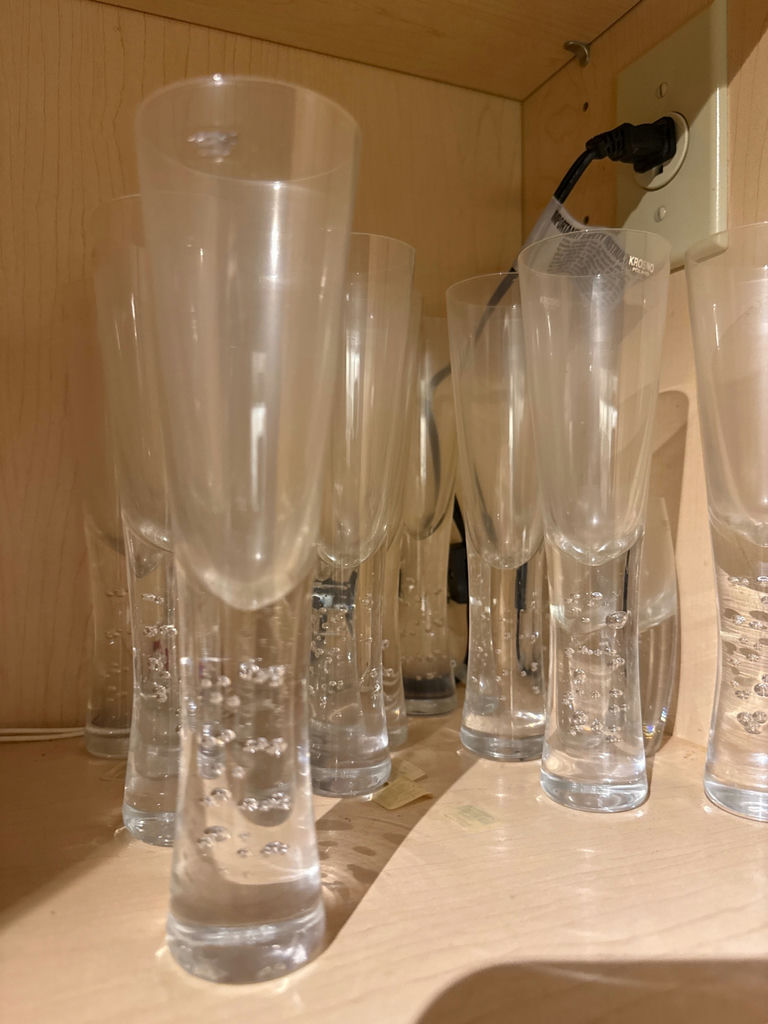 Set of Clear Champagne Flutes - image 1 of 2