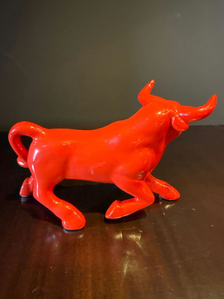 Ole Mosiac Red Bull Figurine - image 2 of 4