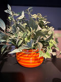 Decorative Ceramic Bottle Vase, Planter with Artificial Plant, and Animal Figurines - thumbnail 3 of 7