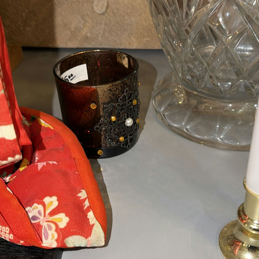 Decorative dolls, porcelain dishes, glassware, and candles - image 8 of 16