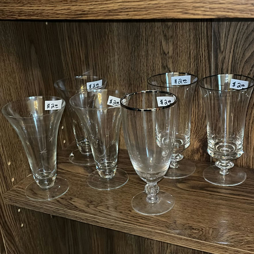 Crystal Glassware Collection with Bowls, Compotes, and Stemware - image 10 of 11