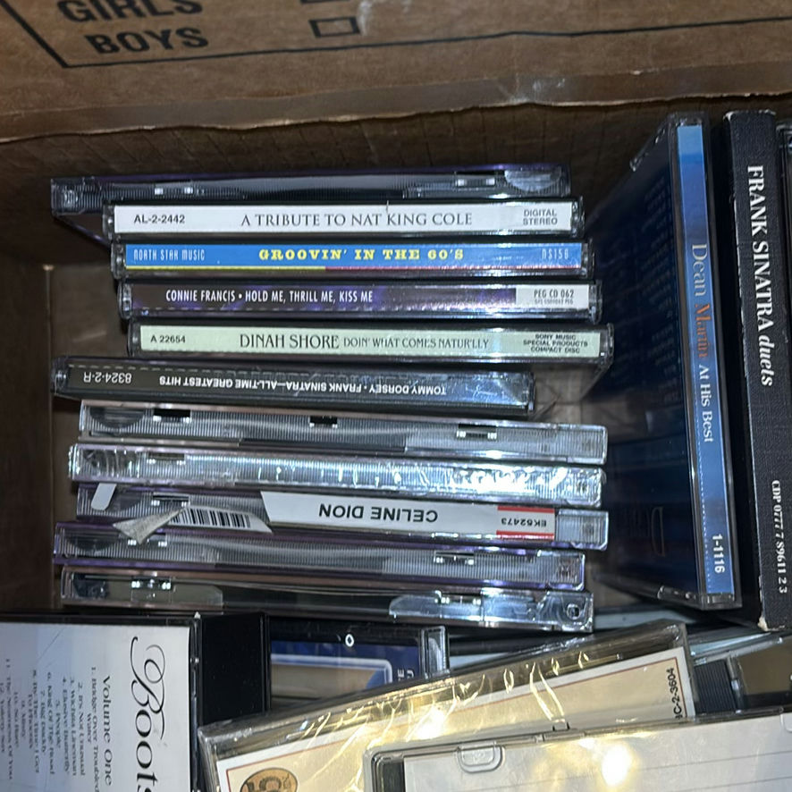 Box of CDs and Cassette Tapes - image 2 of 6