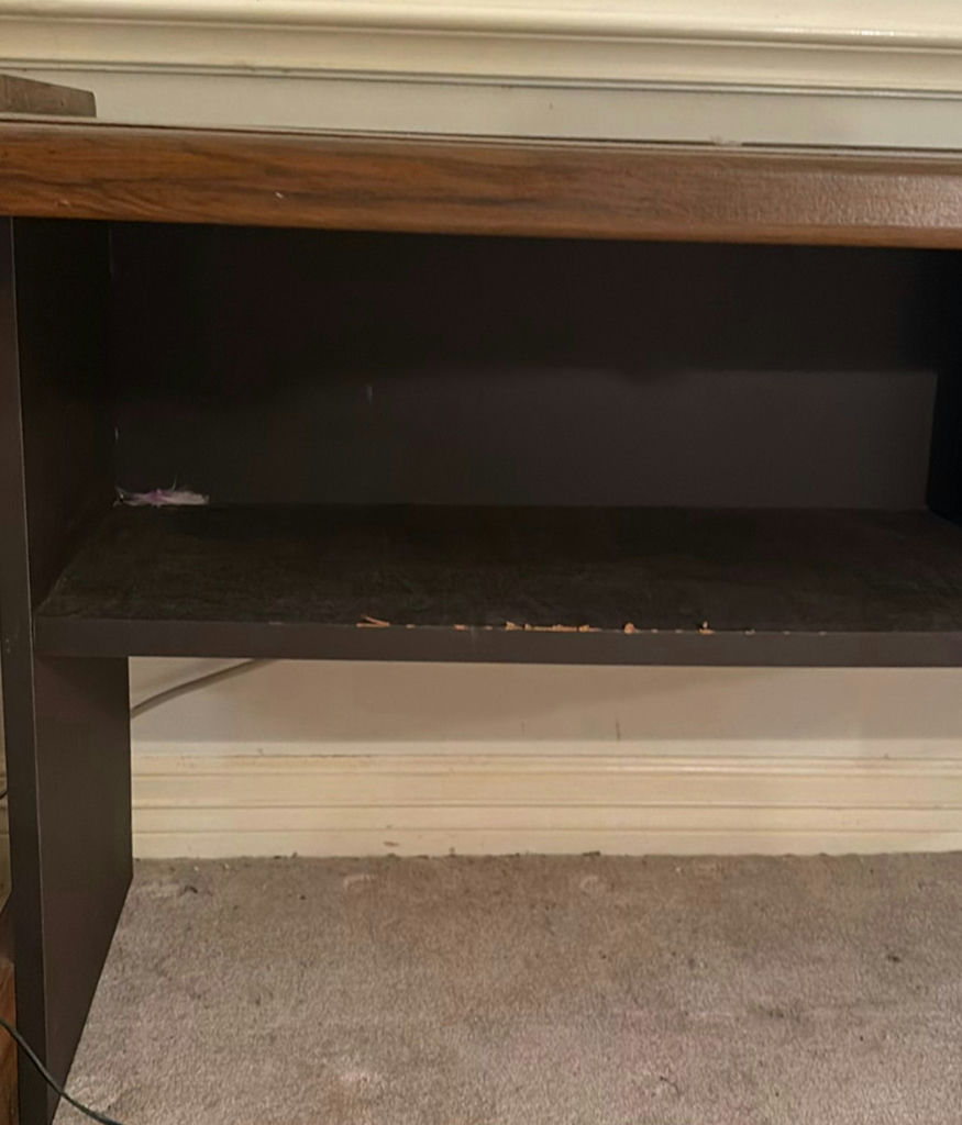 Oak Desk with Storage - image 3 of 4