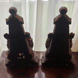 Pair of carved wooden lamp bases - thumbnail 4 of 4