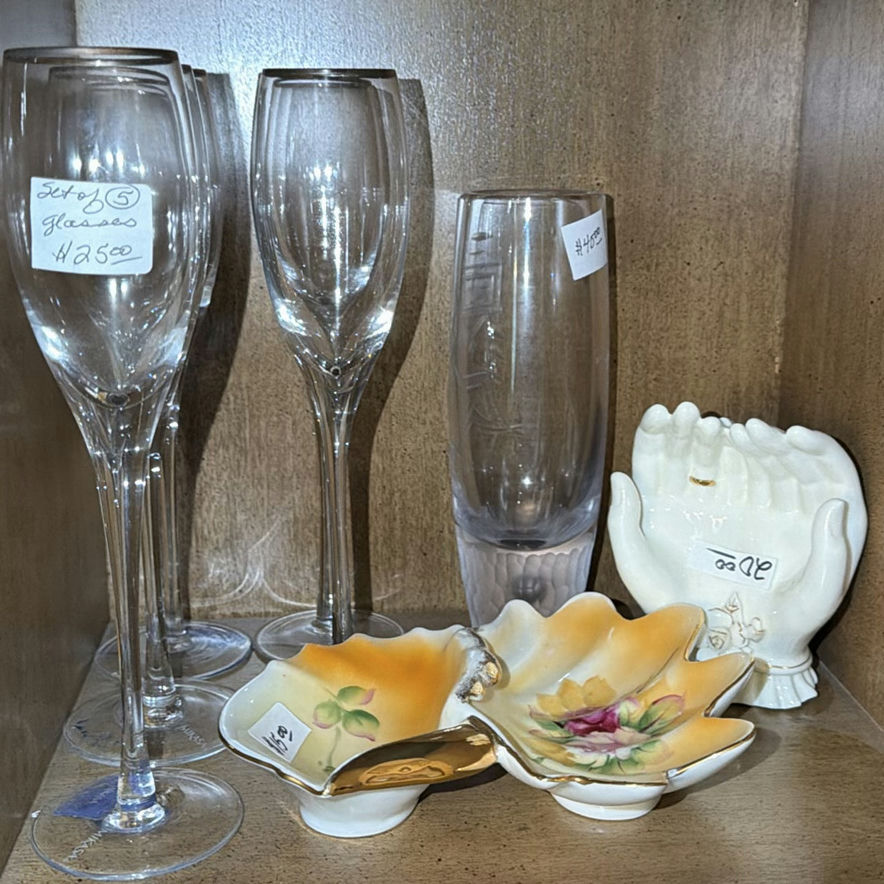 Crystal glassware and porcelain items collection - image 3 of 6