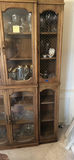 Wooden china cabinet with glass doors CABINET ONLY - thumbnail 4 of 6