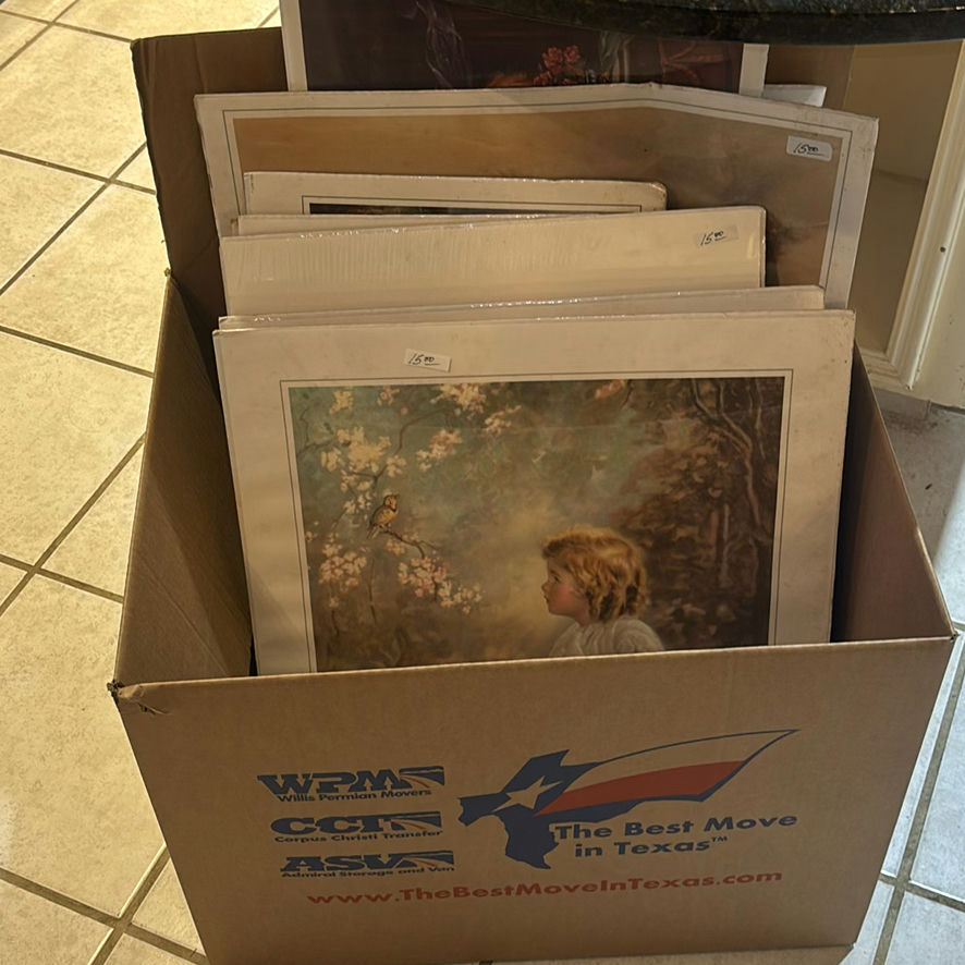 Box of Framed Art Prints - image 1 of 11
