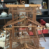 Tall multi-level wooden bird cage set - thumbnail 3 of 5