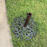 Ornate garden planters and iron umbrella stand - thumbnail 2 of 5