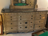 Ornate carved dresser with mirror - thumbnail 4 of 8