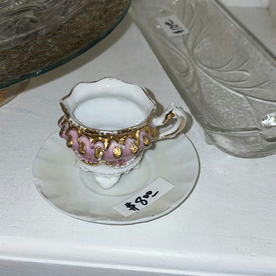 Assorted decorative home items: ornate frames, figurines, and glassware - image 7 of 7