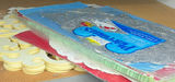 Round bakeware and decorative serving platter with coasters - thumbnail 4 of 4