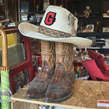 Snake-skin Western boots with a white cowboy hat - thumbnail 2 of 7