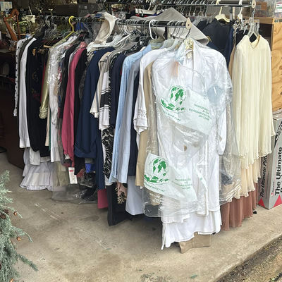 Assorted women's clothing on a rack - Image 1 of 13