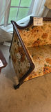 Vintage floral-printed wood-framed settee - thumbnail 2 of 4
