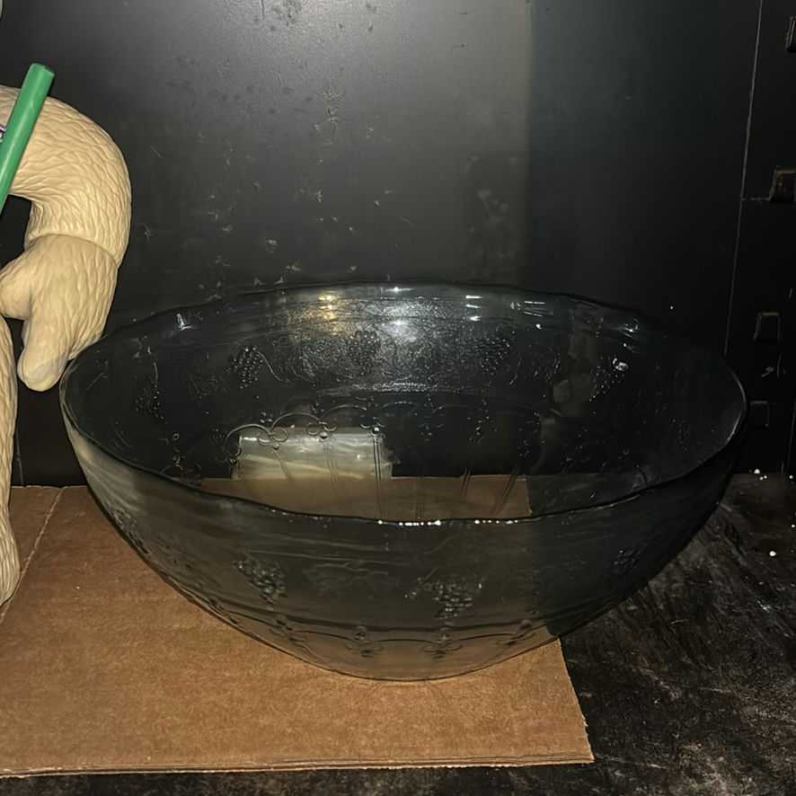 Glassware set with vases, bowl, and tumblers - image 2 of 6