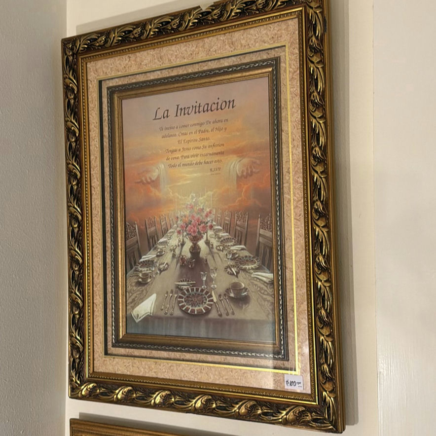 Ornate Gold-Framed Art Prints and Decorative Panel - image 3 of 11