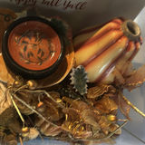 Autumn fall decor assortment with pumpkins and gold accents - thumbnail 6 of 6