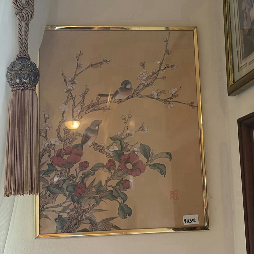Assorted framed art prints and a standing mirror - image 4 of 7