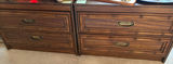Pair of wooden dressers with four drawers - thumbnail 2 of 6