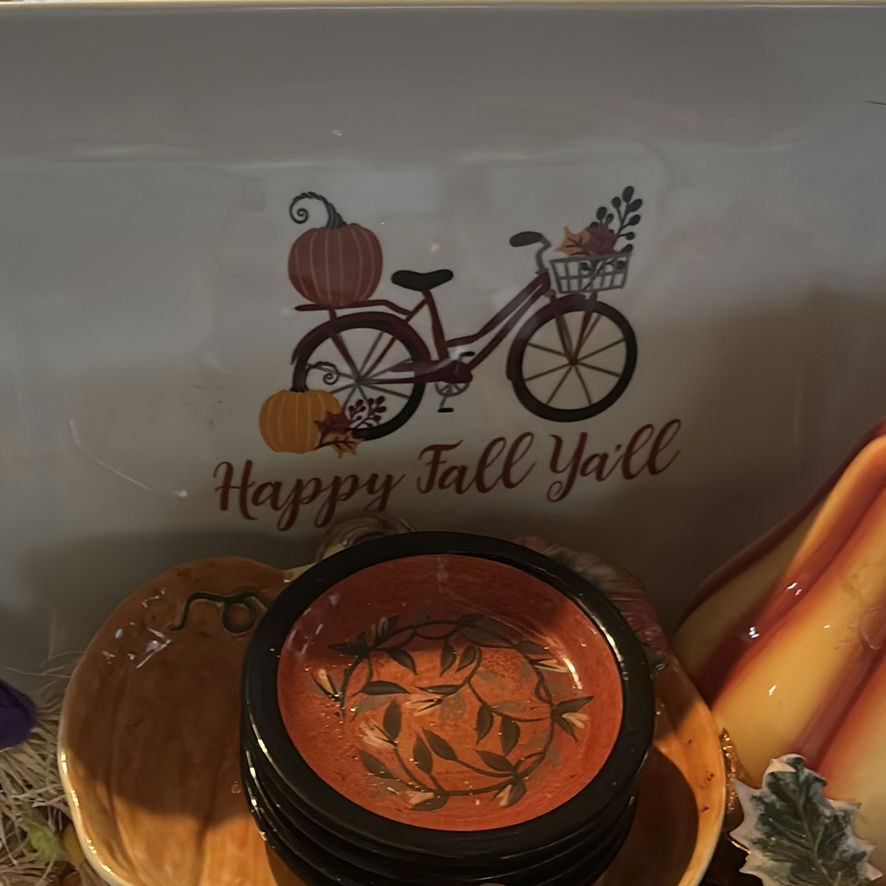 Autumn fall decor assortment with pumpkins and gold accents - image 3 of 6